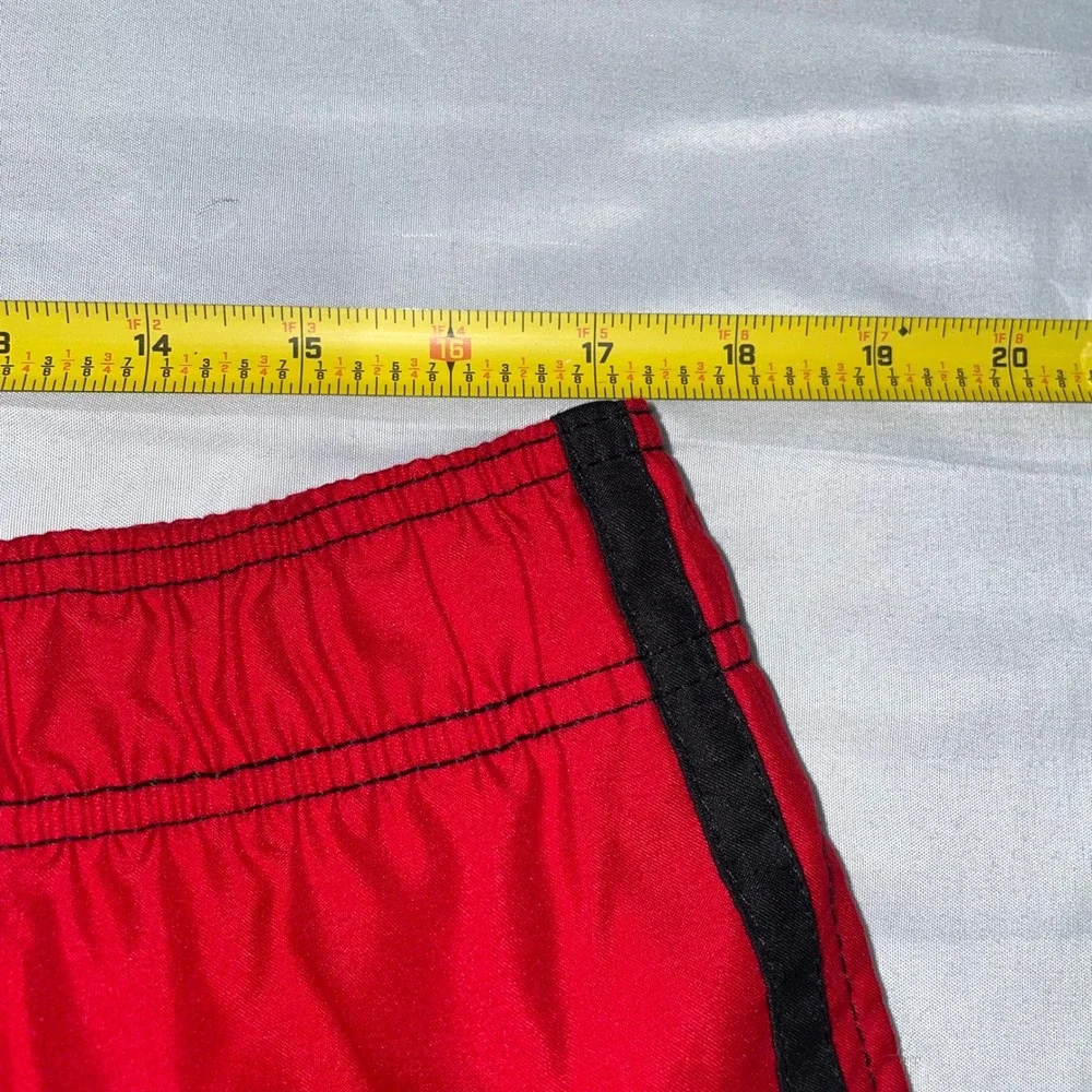 OP Ocean Pacific Mens Red Cargo Swim Trunks Board Shorts Size Large 36-38